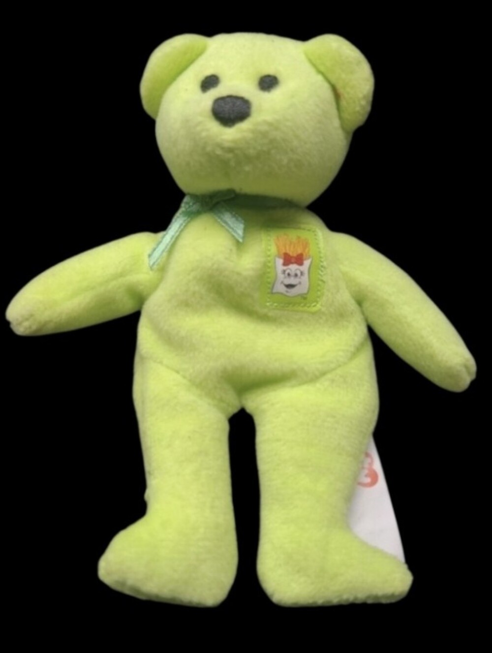 2004 Ty-TEENIE BEANIE BABIES-"FRIES" THE BEAR NO HANG TAG-MADE FOR McDON…